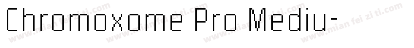 Chromoxome Pro Mediu字体转换